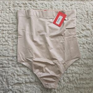 SPANX High Waist Thong Champagne Beige Shaping Slimming Size Large